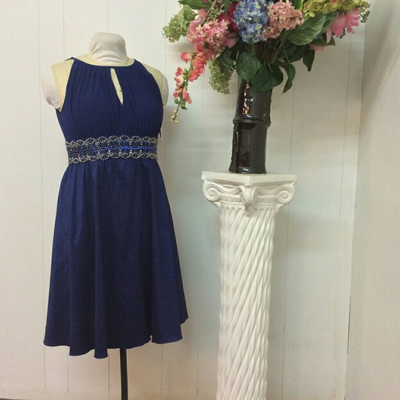 ~SOLD ~& M Richard Navy Dress - Picture 2 of 6